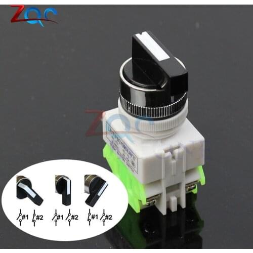 Rotary Three 3 Position Selector Switch Power Ignition LAY7-20X/3