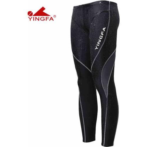 Yingfa Long Swim Jammers Sharkskin Swimwear Mens Competitive Swimsuit racing swimsuits professional HOT