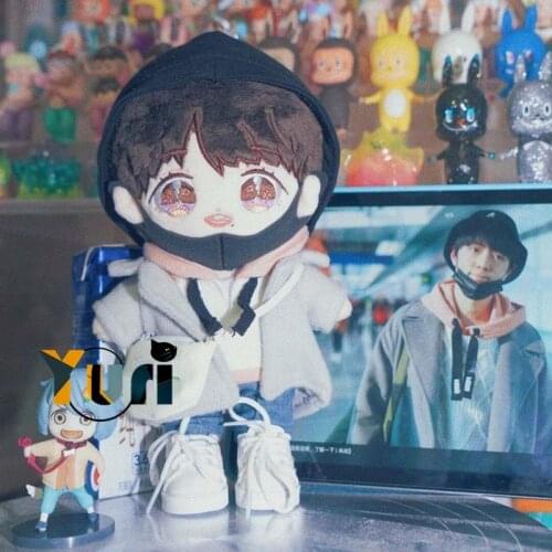 Yuri Xiao Zhan Idol Star 20cm Plush Doll Clothing Toy With Clothes Stuffed Body Gift Limit Cute Thoughtful Cos