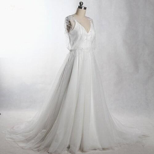 RSW1169 Yiaibridal Real Job Photos Backless Robe De Mariee Boheme Vestido Novia Bohemio 2017 Boho Style Dresses