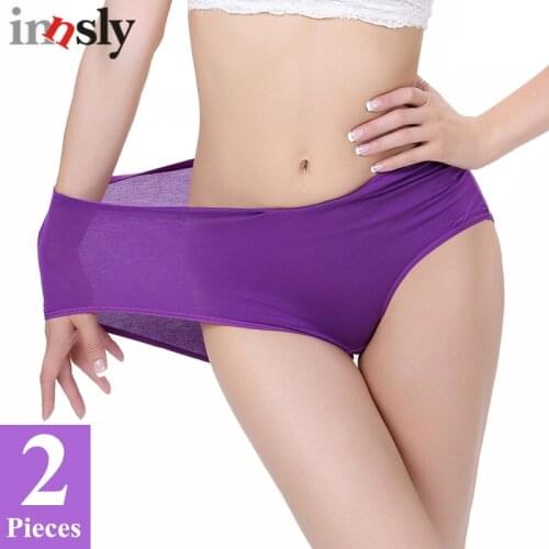 2 Pieces/Set Bamboo Panties Women Underwear Thin Breathable Female Big Size Briefs Brand Design Ladies Panties Intimates Panty