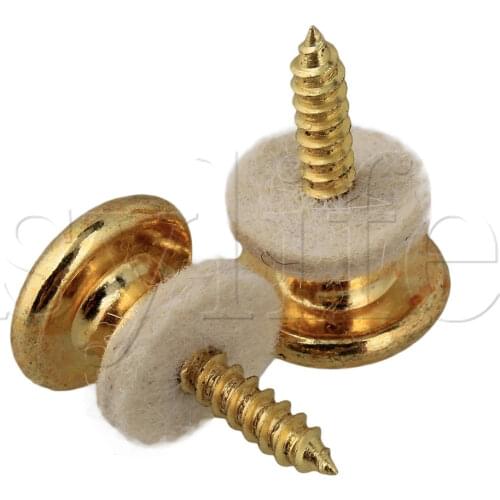1 Set Of 2 Mushrooms Head Electric Acoustic Guitar Strap Buttons