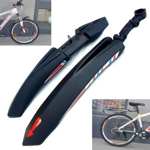 2pcs Bicycle Universal Mud Removal Quick Release Mudguard MTB Bike Rain Tile Riding Accessories Blocking Mud