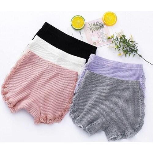 2021 Summer Girls Safety Panties Top Quality Toddler Kids Clothes 3-9 Years Baby Girl Shorts Pants Stretchy Cotton Underwear
