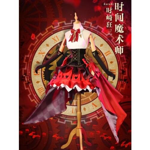Anime Date A Live Tokisaki Kurumi Nightmare Time Wizard Uniform Dress Party Outfit Cosplay Costume Halloween Free Shipping 2020