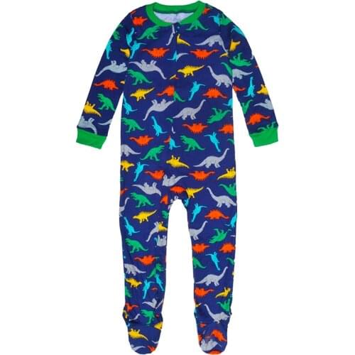 Childrens one-piece home clothes for 2-9 years old, cotton pajamas for boys and girls