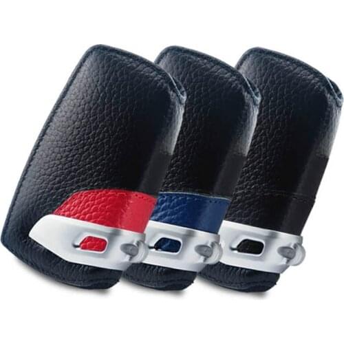 PU Key Case Leather Cover For BMW E60 E90 E30 E46 E39 F10 F20 F30 E53 X3 X5 X3 X4 M3 M5 M6 GT 1 3 4 5 6 7 Series Car Accessories