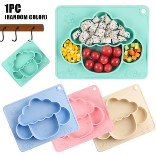 Baby Silicone Plate Children Dinner Bowl Dishes Suction Toddle Training Tableware Kids Feeding Bowls Baby Accessories