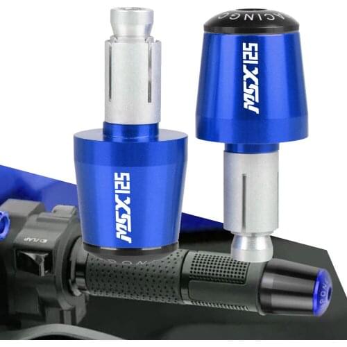 FOR HONDA GROM MSX125 2014 2015 2016 2017 Motorcycle 7/8'' 22MM Handlebar End Moto Grip Ends Plus Handle Bar Grips Ends Tips Cap