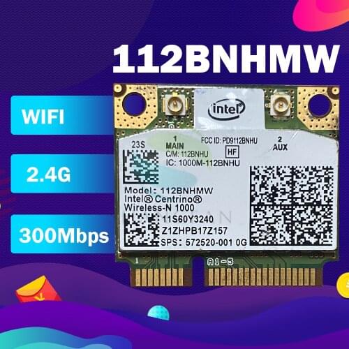 For Intel Wireless-n Link1000 112BNHMW Half Mini Pci-e Wireless Card FRU:60Y3241 for ibm E46 E47 E47L E47A E520 E420 k46A
