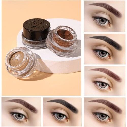 Custom Top Pigmented Eyebrow Pomade Eyebrow Gel with Brush Waterproof Long Lasting Eye Liner Private Label Wholesale