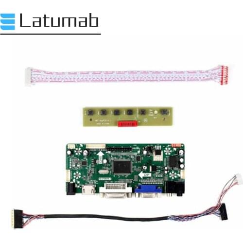 Latumab Controller Board for HSD101PWW2-A00 / HSD101PWW2-A01 LVDS 10.1" Display Driver Board 1280×800 HDMI+DVI+VGA