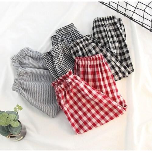 2021 Summer Girls Boys Casual Thin Pants Baby Kids Children Comfortable Trousers