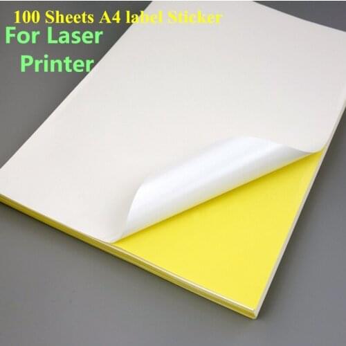 100 sheets Matt a4 Mailing Address Printer Labels Sheet 1 label per Sheet