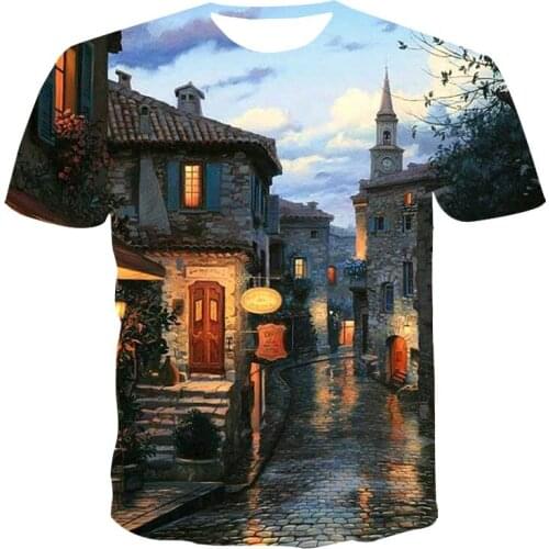 MenS Short-Sleeved Loose T-Shirt Halloween 3D Printing Round Neck Pullover And MenS Casual Streetwear Fashion T-Shirt S-5XL