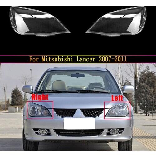 Headlight Lens For Mitsubishi Lancer 2007 2008 2009 2010 2011 Headlamp Cover Car Replacement Head Light Auto Shell
