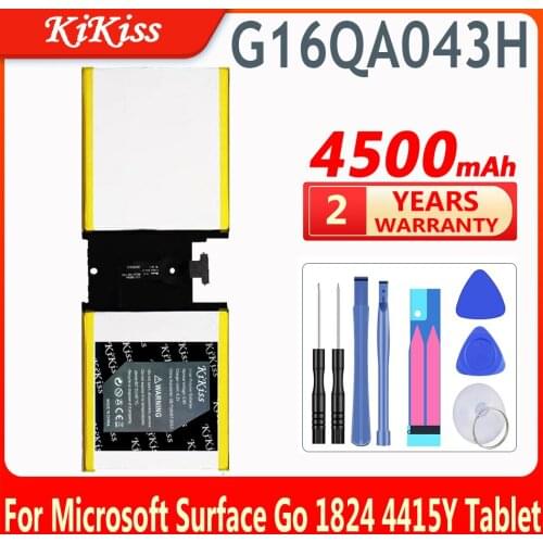 Original KiKiss G16QA043H 2ICP4/76/76 Laptop Battery For Microsoft Surface Go 1824 4415Y Tablet Replacement Bateria Batterie