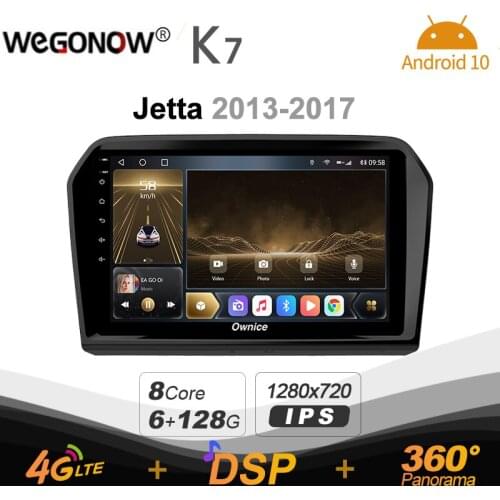 Ownice K7 6G+128G Ownice Android 10.0 Car Radio for VW Jetta 2013 - 2017 GPS 2din 4G LTE 5G Wifi autoradio 360 SPDIF 1280*720