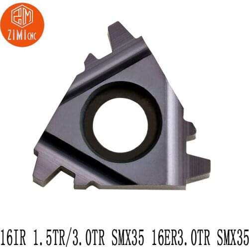 10pcs 16IR1.5TR SMX35 16IR3.0TR SMX35 16ER3.0TR SMX35carbide inserts are cost-effective for threaded turning tools blade