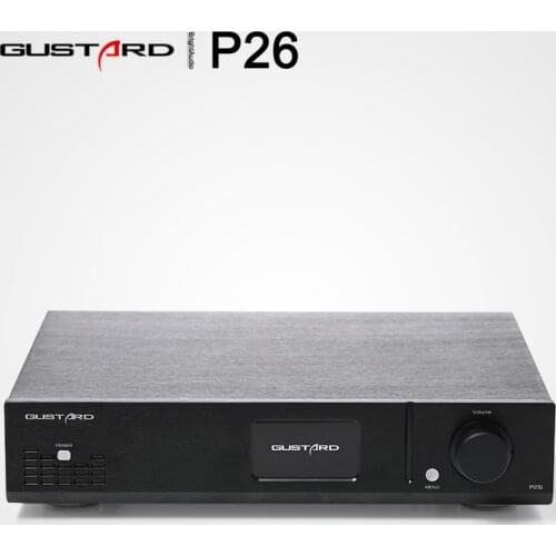 GUSTARD P26 HIFI Audio Full Balanced Pre Amplifier Pre-AMP with Two In-line LM49860 dual Op Amps