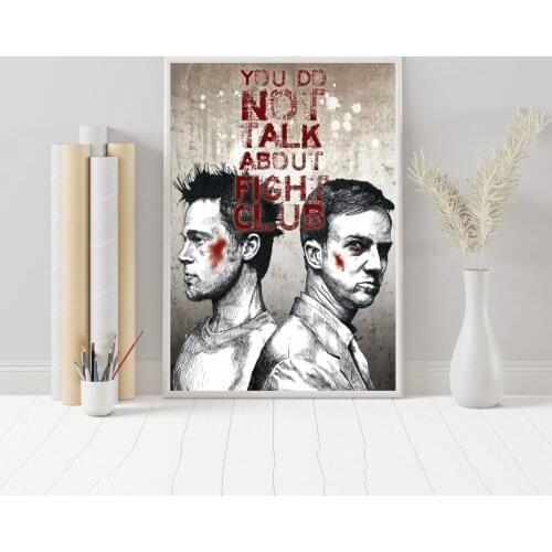 Fight Club Movie Poster Wall Painting Home Decoration ( No Frame )