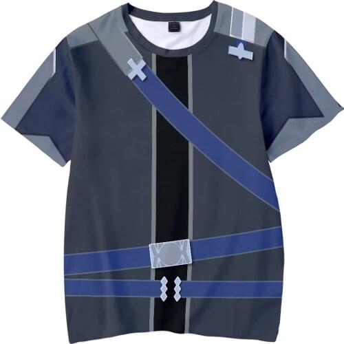 Funny T-shirts Japanese Anime Sword Art Online Cosplay for Men Unisex Kirito Oversize O-neck with Short Sleeve Tops 2020