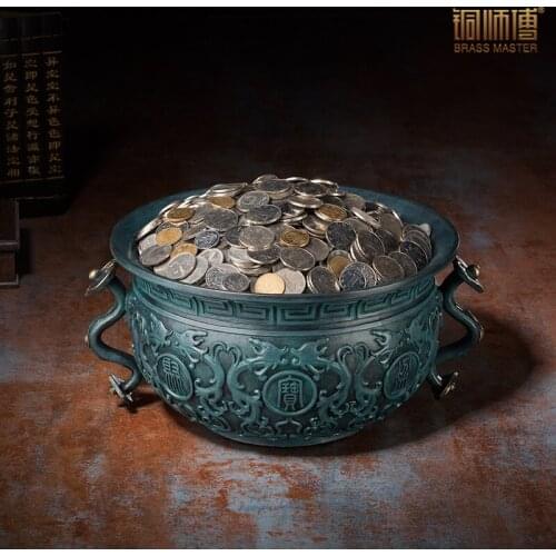 Modern Chinese Cornucopia Utensils Of Two Different Sizes Home Living Room Office Feng Shui Fortune Furnishings Handicraft