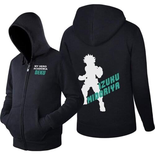 My Hero Academia Cosplay Midoriya Izuku Hoodies Pullover Sweatershirt Top Jacket Coat Unisex Hoody Hoodie