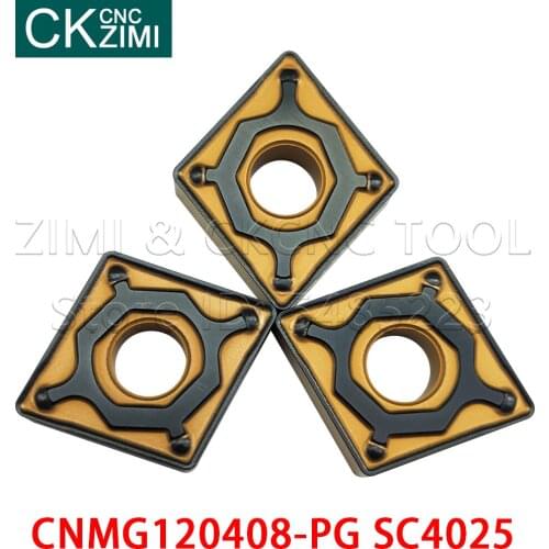 Inserts CNMG120408-PG SC4025 Carbide inserts Indexable wood Turning CNC Tools Inserts Cutting blades tool CNMG 120408 for Steel