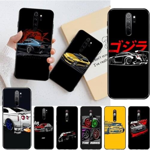 YJZFDYRM Tokyo JDM Drift Sport Car Painted Phone Case for Redmi Note 9 8 8T 8A 7 6 6A Go Pro Max Redmi 9 K20