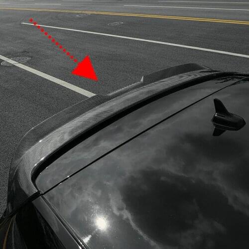 For Volkswagen Golf 7 mk7 GTI Spoiler Carbon Fiber Decorative pattern rear High quality ABS spoiler trim hole free accessories