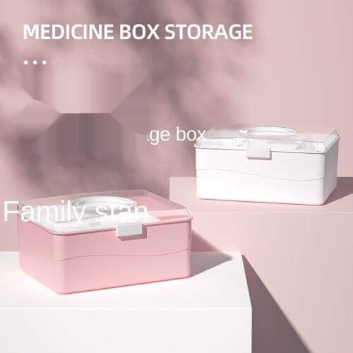 Household Medicine Cabinet, Medicine Box, Plastic Household Medicine Storage Box, Multi-layer Medical Box, Medicine Storage Box