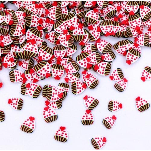 10g/Lot Cup Cake Slices Sprinkles For Slime Supplies Toy Polymer Clay Charms Accessories Addition For Fluffy Clear Slime