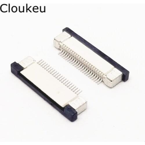 10Pcs FPC FFC Connector cable socket 0.5MM 22Pin Drawer type Bottom Contact