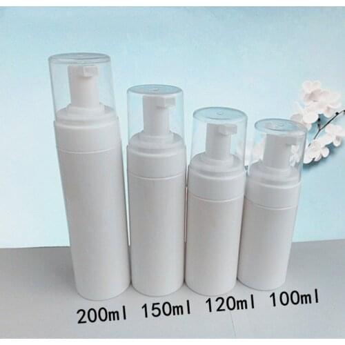 100ml Portable Lightweight Cleanser Mousse Bottle Empty Refillable Plastic Pump Bottle Vial Trip Pot Foam Soap Liquid Mousse