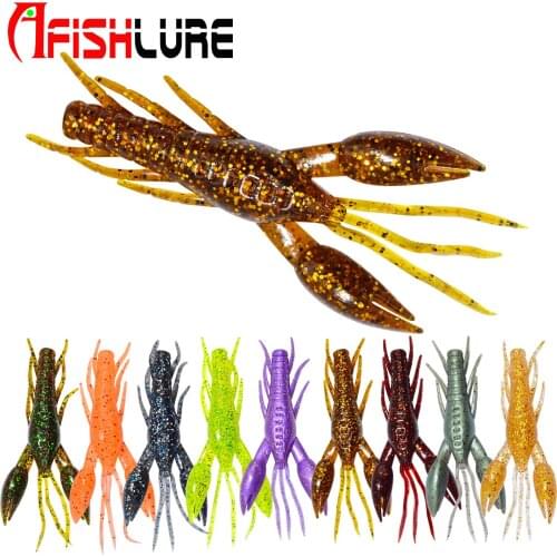 AR14 Craw Fishing Lures Shrimp Fishing Bait Simulation Prawn Soft Shrimp Fishing Tackle