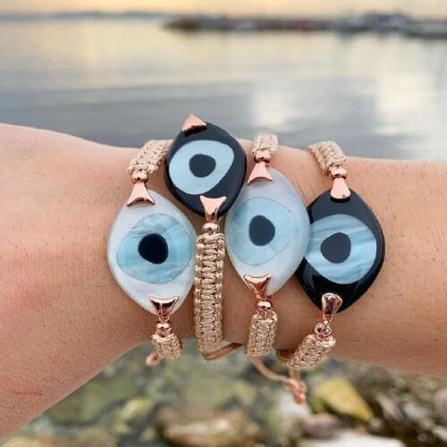 Go2Boho Turkish Evil Eye Bracelet For Women Friendship Braided Braclets Valentines Day Gift Fashion Jewelry Bracelets Wholesale