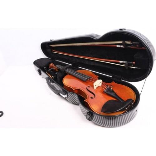 SJH -02 4/4 violin case glass carbon fiber durable strong case black white red color
