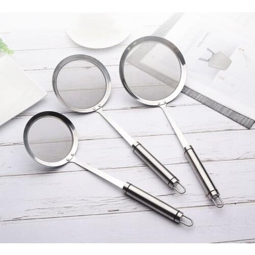 Stainless Steel Filter Oil Pot Oil Straine Food Filter Cookware Colander Fried Filter Kitchen Strainer Baking Cooking Tools