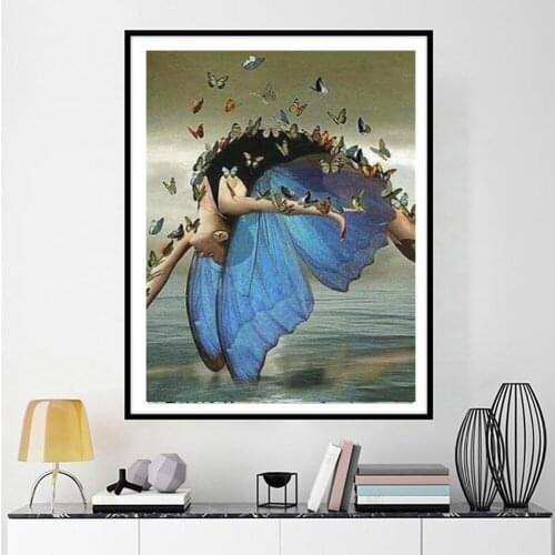 5D DIY Diamond Painting Full Square butterfly 5d Diamond Mosaic Sale diamond painting Girl Home Decoration Wall Sticker FG1722