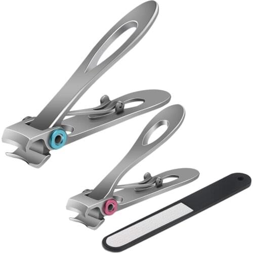 4Pc Finger Nail and Toe Nail Clippers Set Wide Pliers Suitable for Thick Nails Large and Small Sharp Nail Clippers