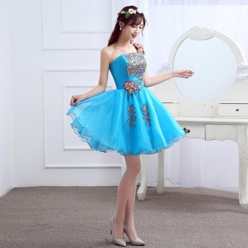 Short Quinceanera Dresses One-shoulder Party Dress Classic Ball Gown Plus Size Prom Dress Sweet Vestidos