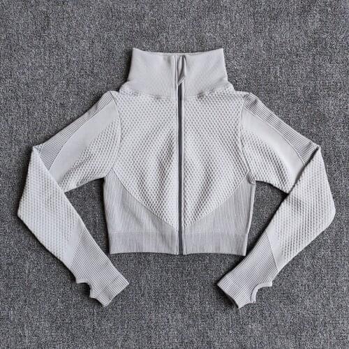 Yoga-Top Vital Seamless Yoga Shirt Women Fitness Zipper Long Sleeve Workout Tops Gym Clothes Sportswear Running T-Shirts