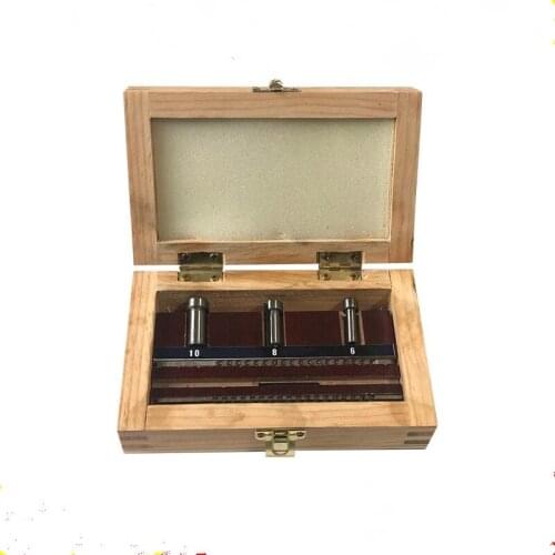 HSS Keyway Broach Set Metric Sized 6pcs 2mm 3mm Broaches 6/8/10 Collared Bushings with Shims Cutting Tools