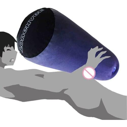 Inflatable Cylinder Sex Partner Magic Masturbators Hugging Pillow With Hole For Massager Toy Male Masturbation Deep Vagina Pussy