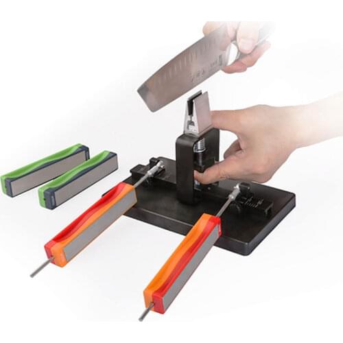 New Iron Steel Knife Sharpener Professional Kitchen Knife Sharpener Multifunctional Package Fix Fixed Angle With Stones