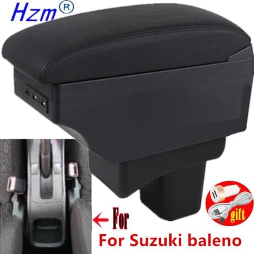For Suzuki baleno Armrest Box For Suzuki baleno Center Console Modification Accessories Cup Holder Large Space USB Interface
