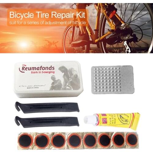 Bicycle Tire Repair Kits Mountain Bike Repair Tool Cycling Flat Tire Repair Rubber Patch Glue Lever Set Tire Fix Kit Accessories