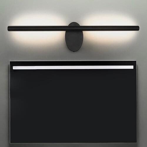 8W/10W/14W LED Wall Mount Light Mirror Front Lamp Fixture Acrylic Bedroom Toilet Europe Style Black shell Natural White