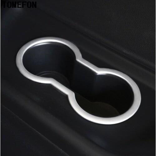 TOMEFON 1piece For Mitsubishi Outlander Inner Front Water Cup Holder Cover Trim 2013 2014 2015 2016 2017 Car Styling